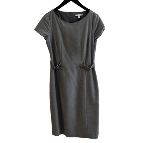Hugo Boss Dresses & Skirts - Hugo Boss Black and White Herringbone Wool Blend Dress - Size 6